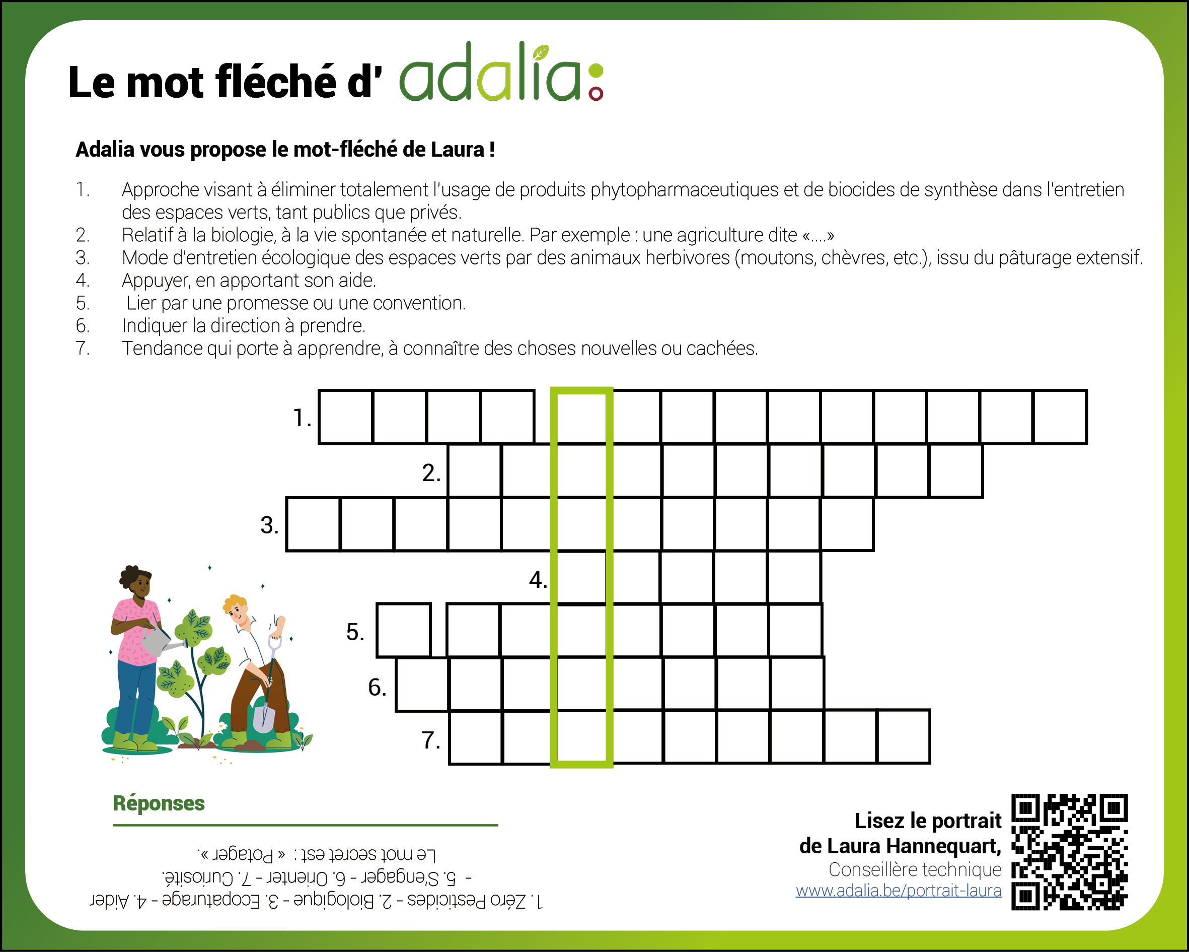 Le mot-fléché de Laura