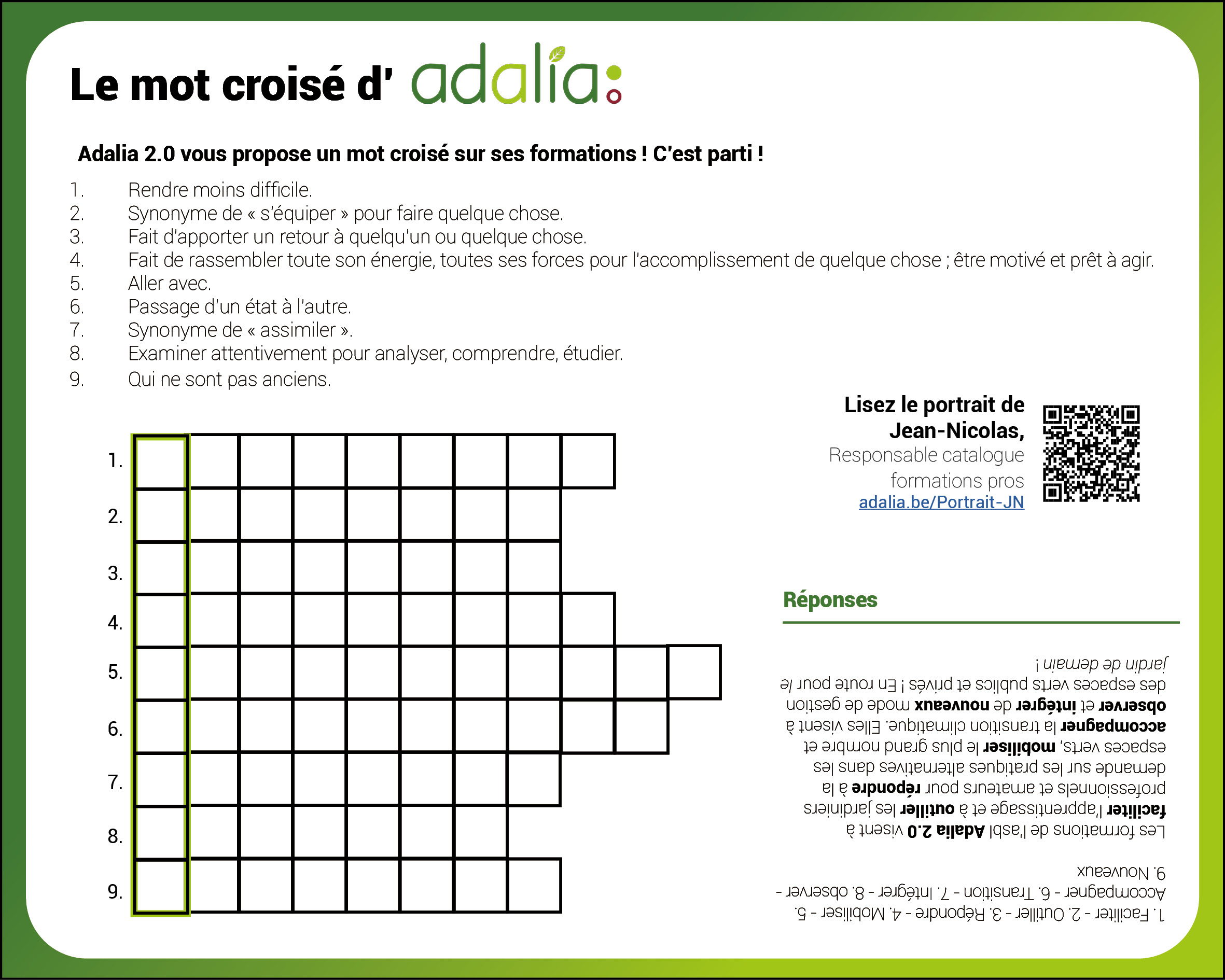 mot croisé-formations