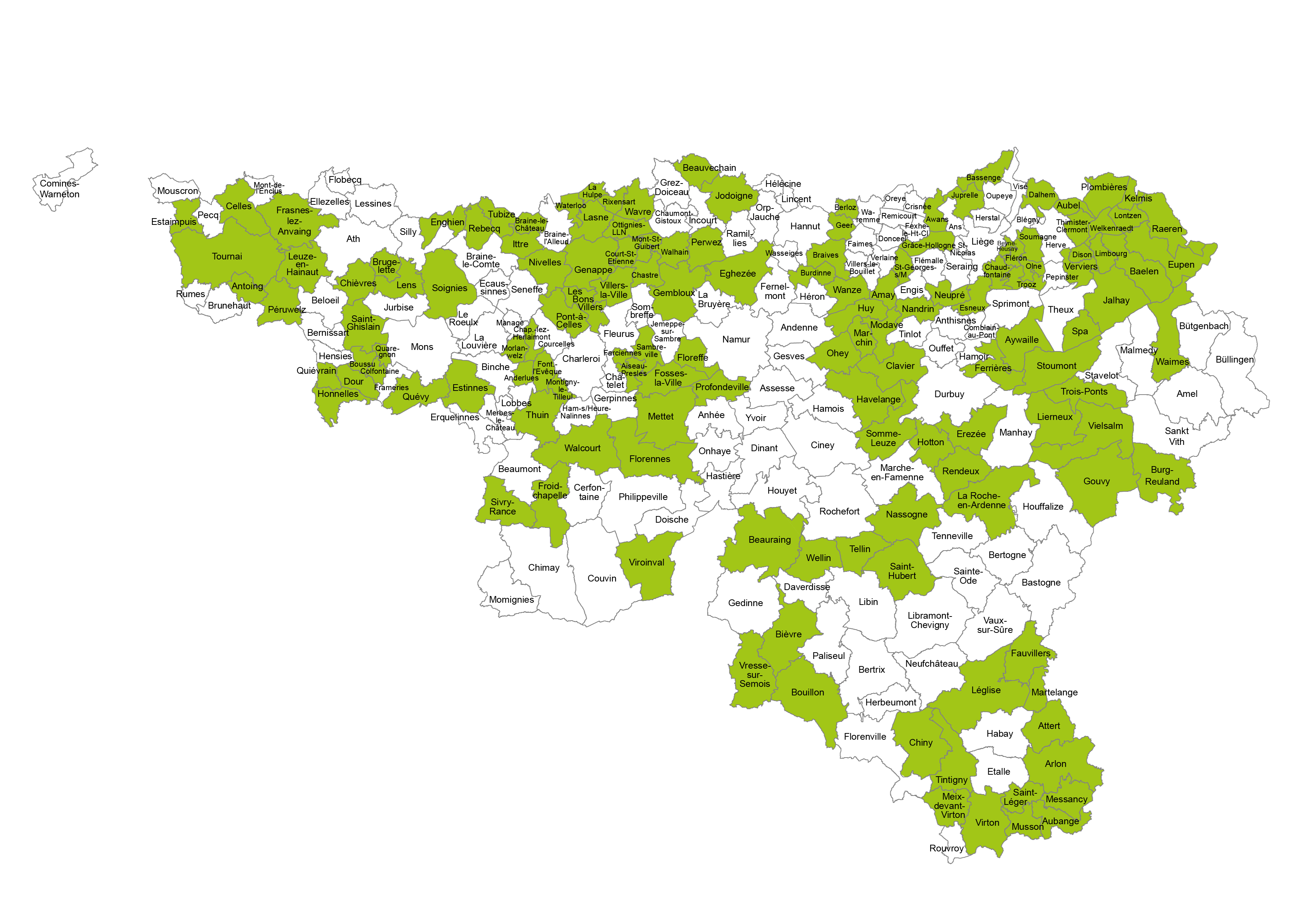 Carte communes en zero phyto