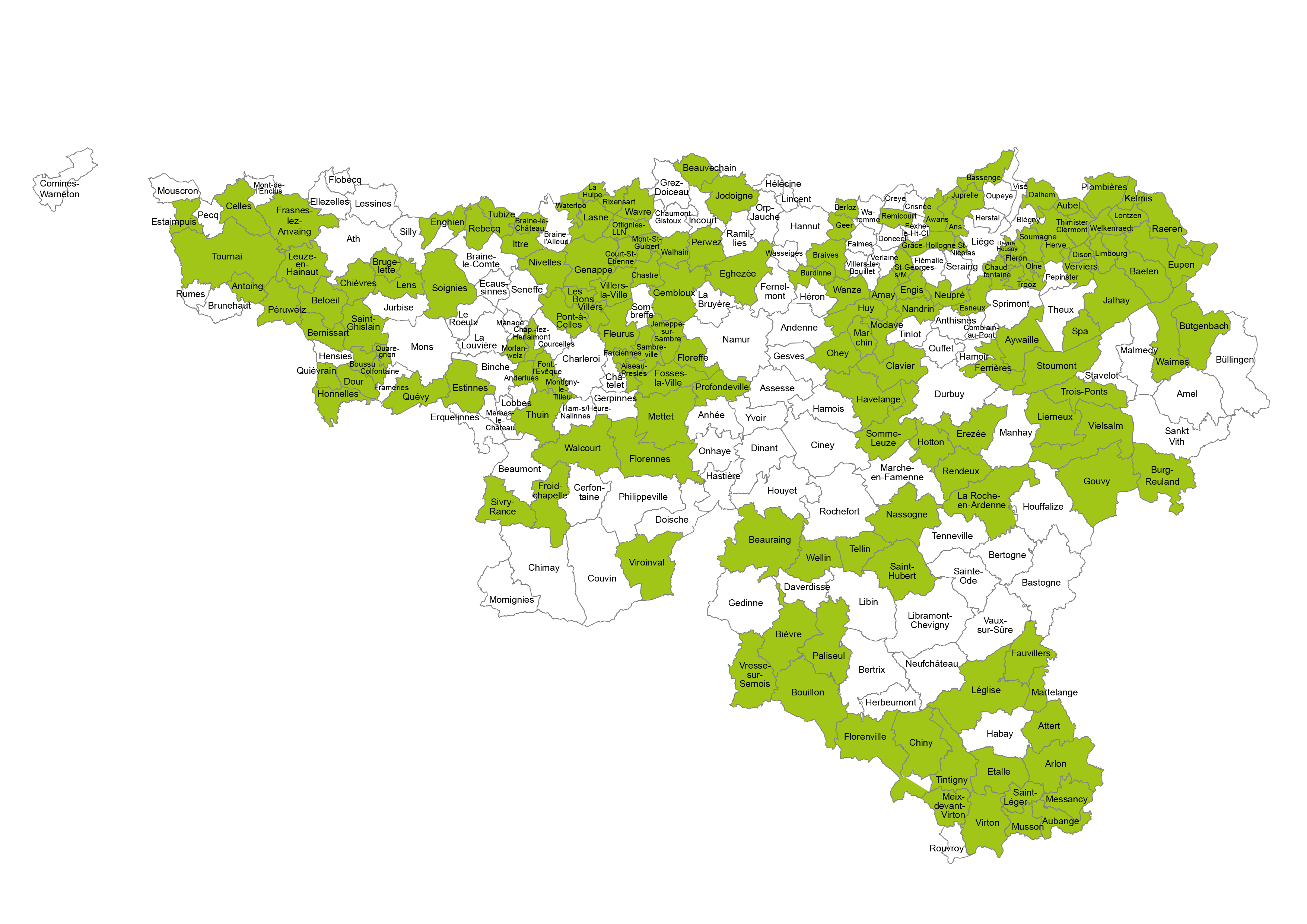 Carte communes en zero phyto