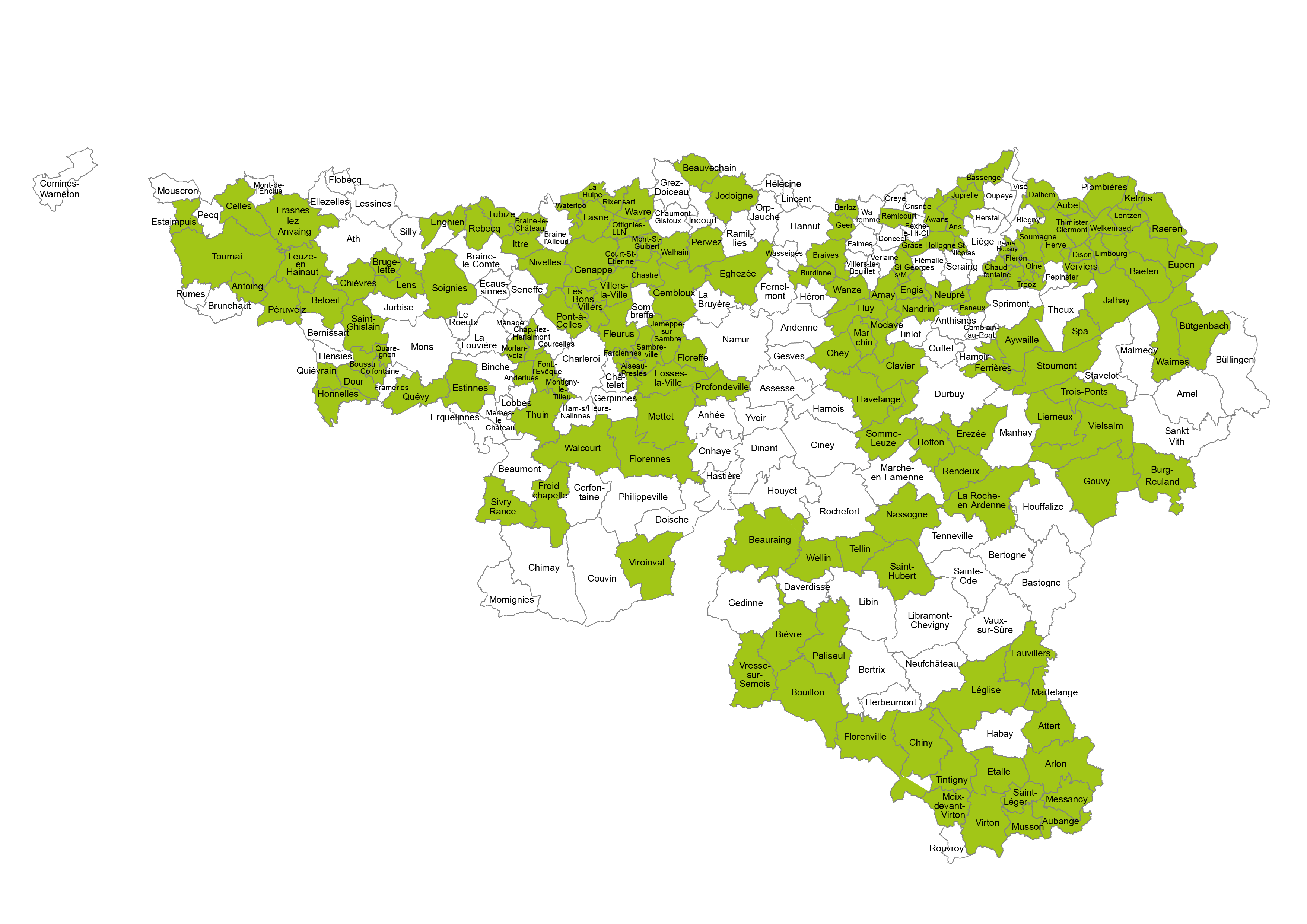 Carte communes en zero phyto