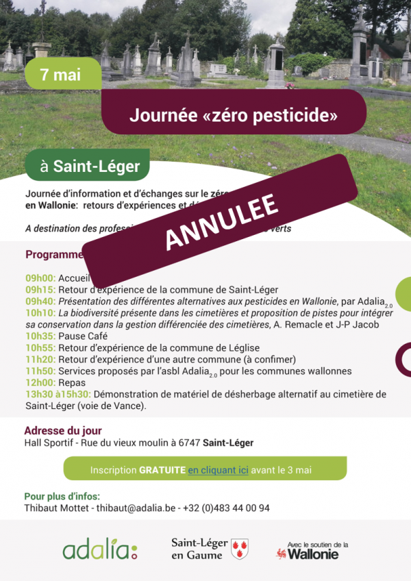 ANNULÉE - Journée Zéro Pesticide à Saint-Léger