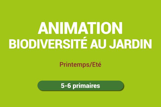 animation biodiversité au jardin
